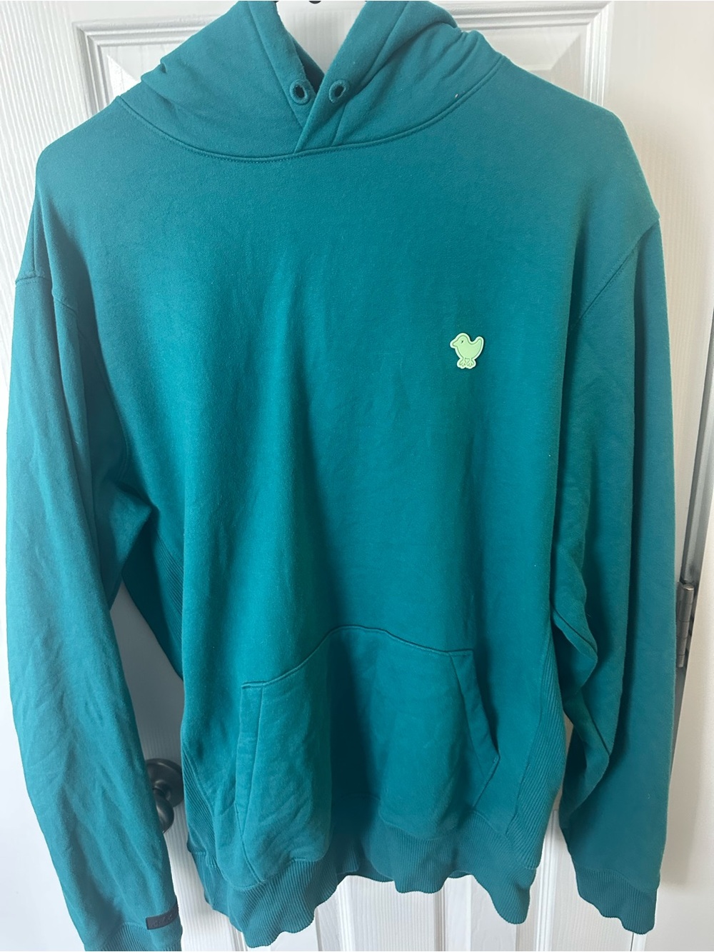 Bad Birdie Teal Pullover Hoodie with Chest Patch
